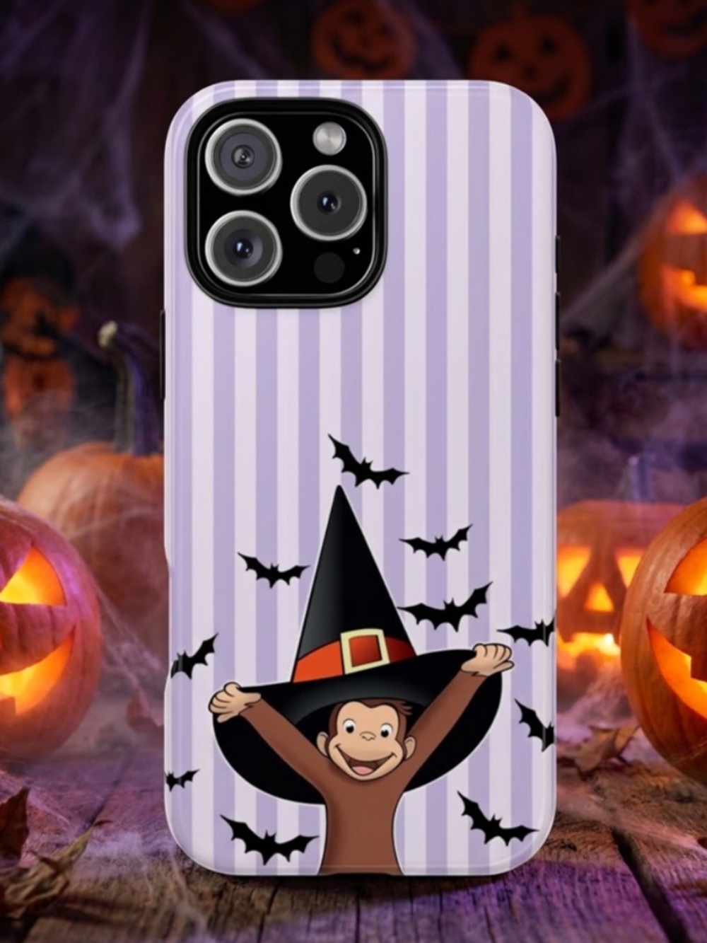 Curious George Halloween Witch Hat Phone Case for iPhone